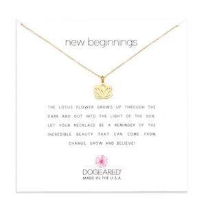 Dogeared Lotus New Beginnings Necklace